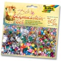 Folia Deko Schmucksteine Set über 800 Teile, verschiedene Farben & Formen Folia Deko Schmucksteine Set über 800 Teile, verschiedene Farben & Formen