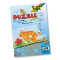 Folia Kinderpuzzle, DIN A4, extra stark, blanko wei�, 48-teilig