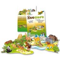 Folia 3D Modellogic Anni's Apartment, Zootiere & Dinosaurier 8er Set