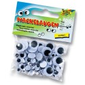 Folia Wackelaugen mit beweglicher Pupille, 100 Stück verschiedene Größen 6er Set Folia Wackelaugen mit beweglicher Pupille, 100 Stück verschiedene Größen 6er Set