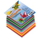 Folia Faltbl�tter Origamipapier 80g/m�, 10x10cm, 96 Blatt, 12 Farben