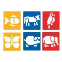 Eduplay Stencil Schablonen Tiere 6er Set Eduplay Stencil Schablonen Tiere 6er Set