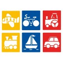Eduplay Stencil Schablonen Fahrzeuge 6er Set