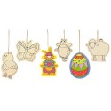 Sunnysue Outline Anhänger Holz Ostern 6er Set Sunnysue Outline Anhänger Holz Ostern 6er Set