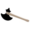 Bestsaller Ritter Streitaxt aus Holz, Beil schwarz, 48cm lang Bestsaller Ritter Streitaxt aus Holz, Beil schwarz, 48cm lang