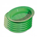 Eduplay Kinder Teller tief Ø 24cm, grün 6er Set Eduplay Kinder Teller tief Ø 24cm, grün 6er Set