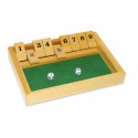 Würfelspiel Shut the box aus Holz Würfelspiel Shut the box aus Holz