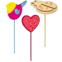 Sunnysue Gartenstecker Fr�hling aus Holz, 3er Set