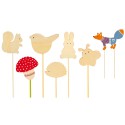 Sunnysue Waldparty Gartenstecker aus Holz, 7er Set Sunnysue Waldparty Gartenstecker aus Holz, 7er Set