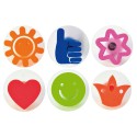 Sunnysue Icon Motiv Stempel, 6er Set