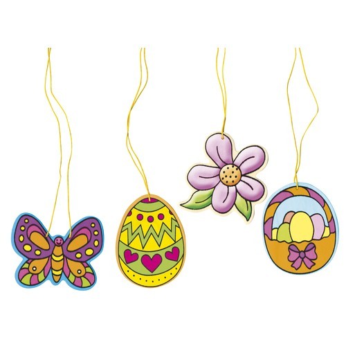 Sunnysue Ostern Anh�nger aus Holz 12er Set