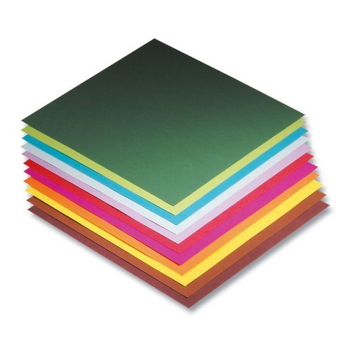 Folia Faltbl�tter 70g/m�, 15x15cm, 500 Blatt, 10 Farben