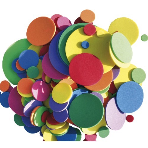 Eduplay Moosgummi, große und kleine Kreise, 200 Teile Eduplay Moosgummi, große und kleine Kreise, 200 Teile