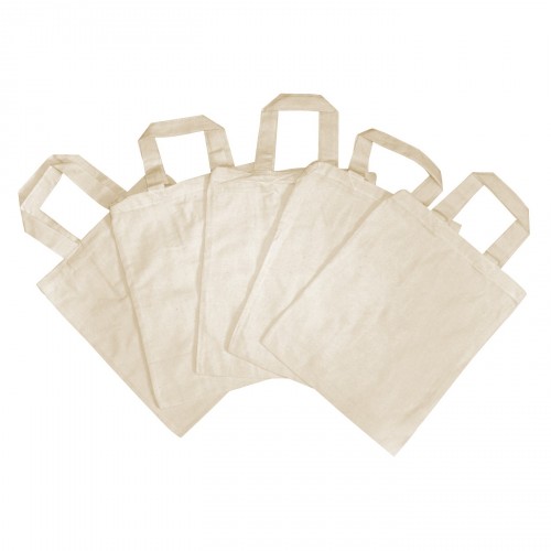 Eduplay Stoffbeutel groß, 5er Set, 100% Baumwolle, natur Eduplay Stoffbeutel groß, 5er Set, 100% Baumwolle, natur