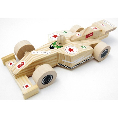 Sunnysue Holz Rennauto zum Basteln 1er Set Sunnysue Holz Rennauto zum Basteln 1er Set
