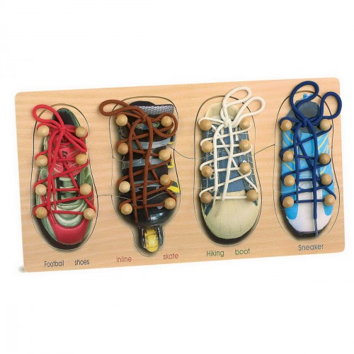 Puzzle Schuhe binden , zum Spielen und Lernen Puzzle Schuhe binden , zum Spielen und Lernen