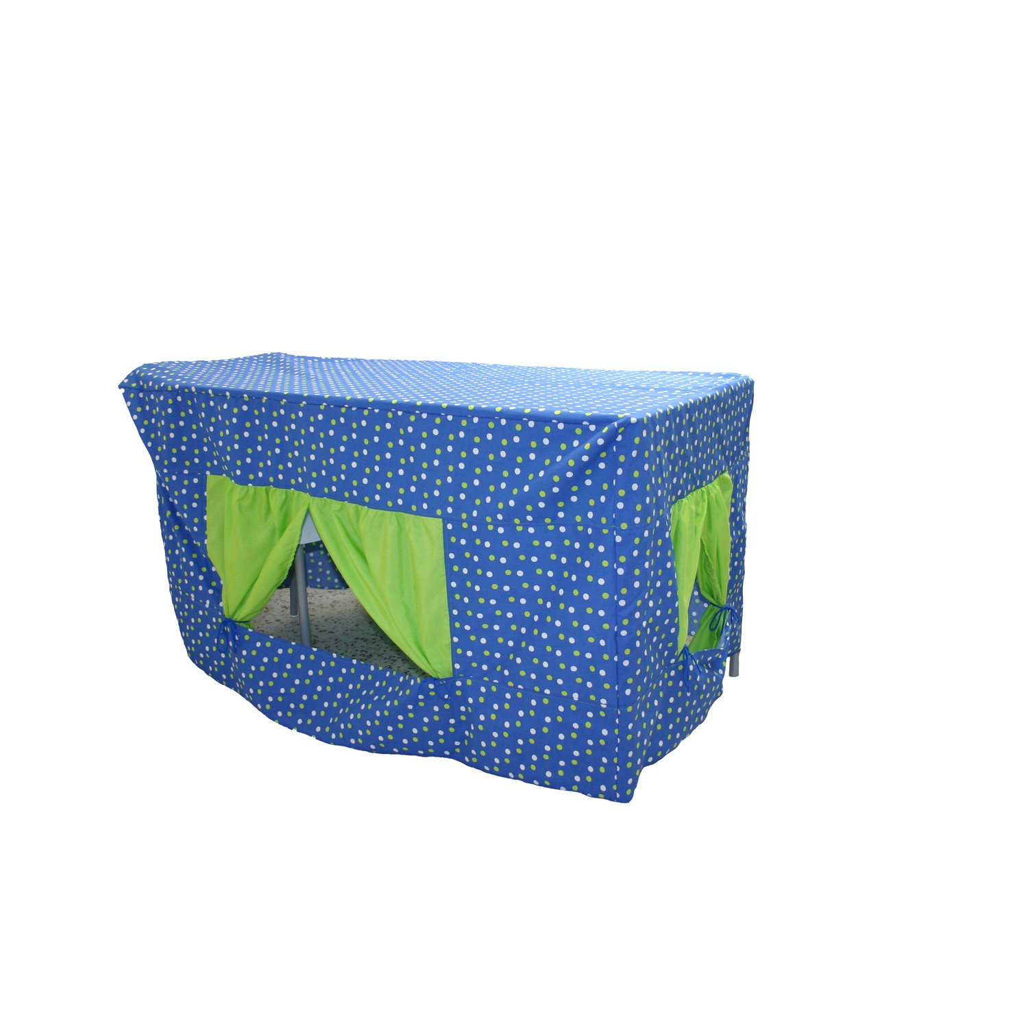 EDUPLAY Tischzelt Klein Für Kinder - 60x120x60 Cm Baumwolle | Blaues Spielhaus